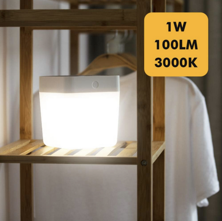 100-Lumen Solar LED Portable waterproof table 3 Step Dimmer Lamp