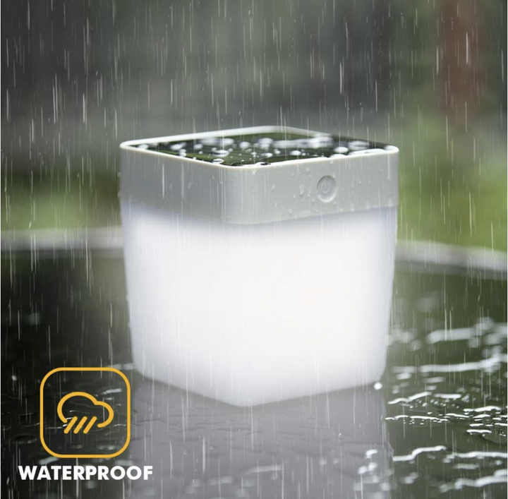 100-Lumen Solar LED Portable waterproof table 3 Step Dimmer Lamp