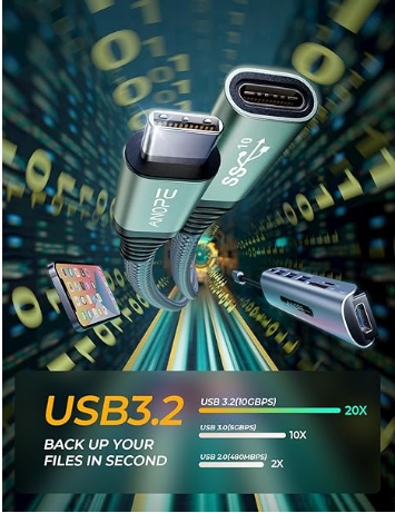AINOPE USB C Extension Cable