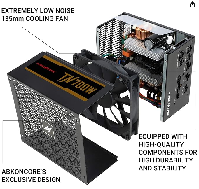 ABKONCORE TN700W BM PC 80 Plus Platinum