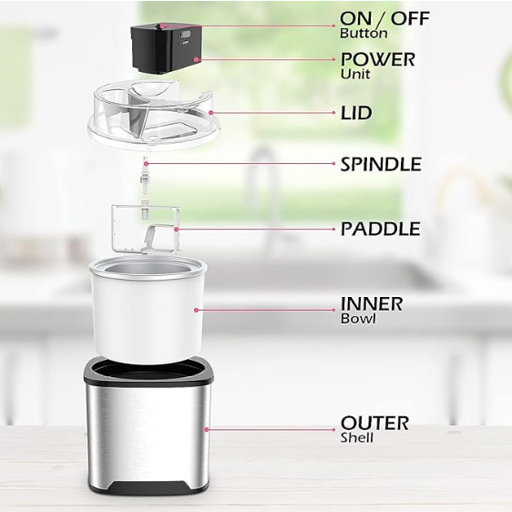 PARISRHONE Ice Cream Maker