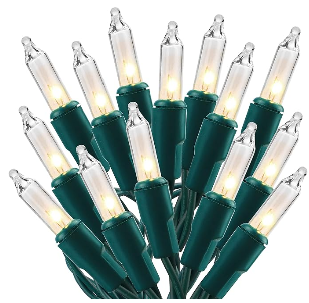 Christmas Lights 150 Count 33 FT Christmas Mini String Lights Green Wire 120V