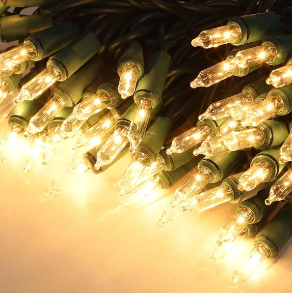 Christmas Lights 150 Count 33 FT Christmas Mini String Lights Green Wire 120V