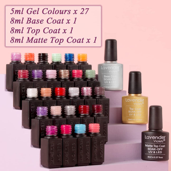 Lavender Violets Gel Nail Polish Kit