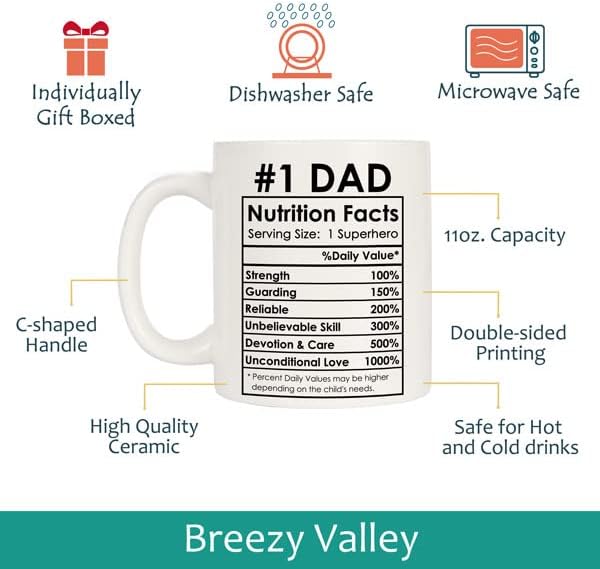 Best Mom Dad Gift Set, Mothers Fathers Day Mugs Gifts from Daughter Son
