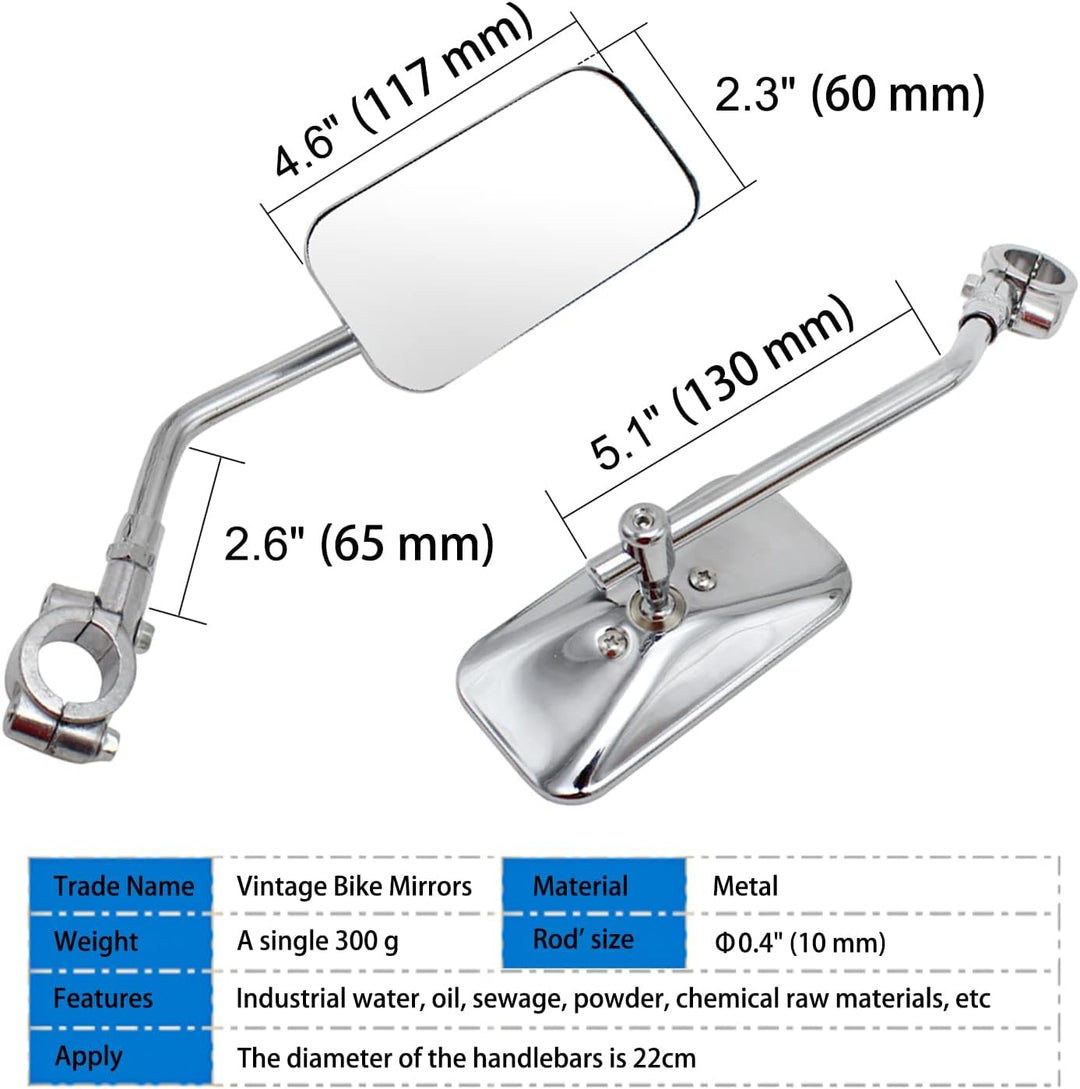 Bicycle rearview mirror 2pk