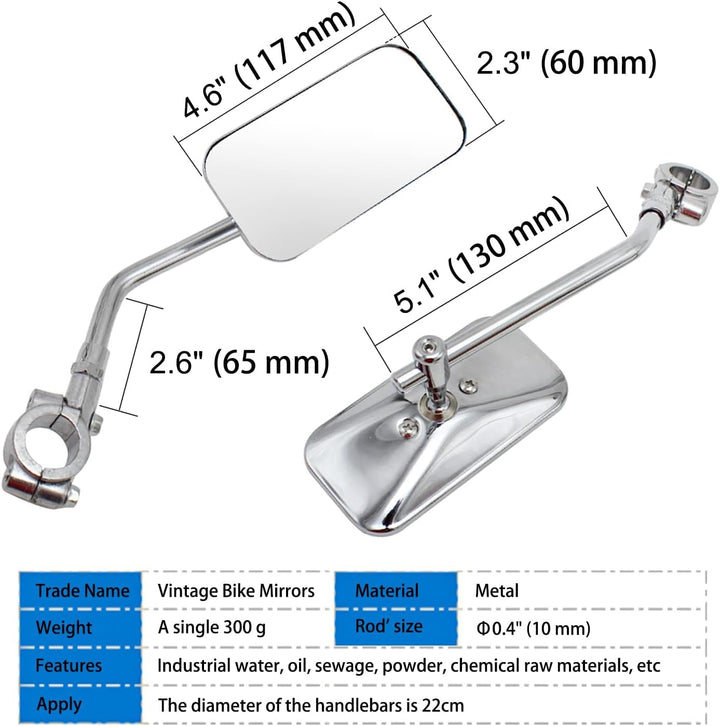 Bicycle rearview mirror 2pk