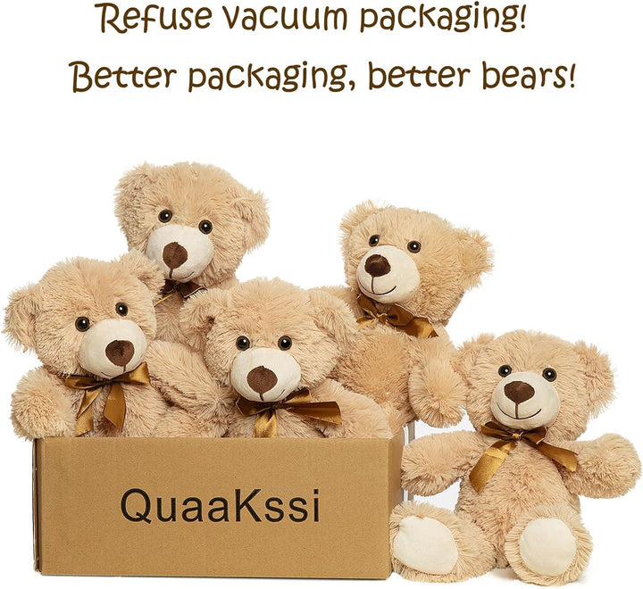 Teddy Bear Stuffed Animal Plush Toy Gift (5pk)