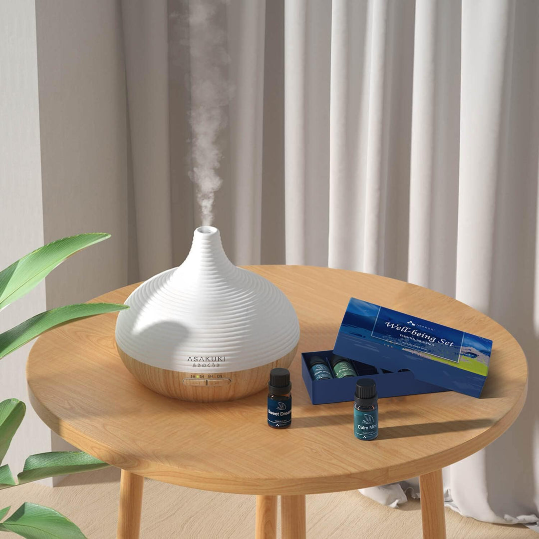 Essential Oil Blends Set for Diffusers Home Well-Being Gift Kit Massage, 6x10ml