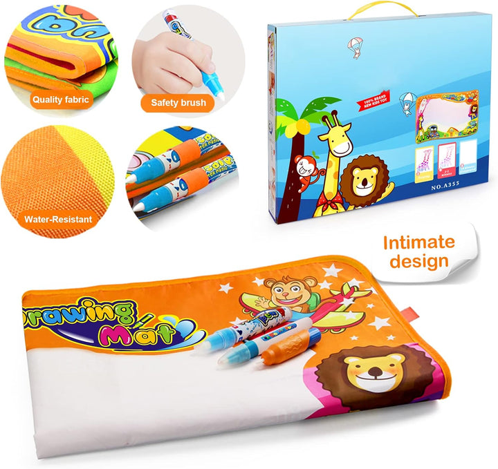 Mess Free Water Doodle Mat Painting Writing Coloring Educational Toy