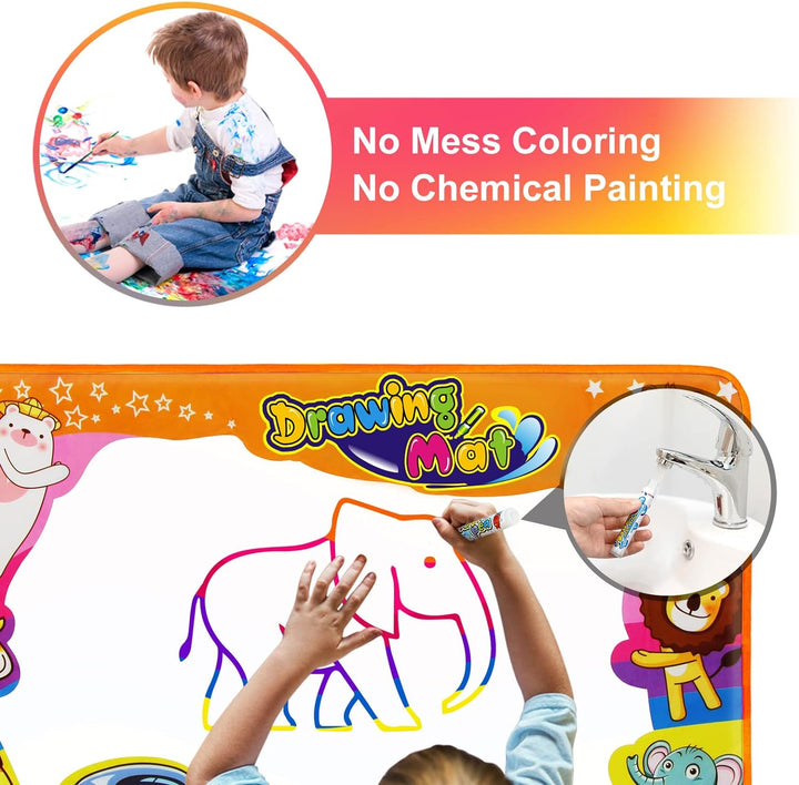 Mess Free Water Doodle Mat Painting Writing Coloring Educational Toy