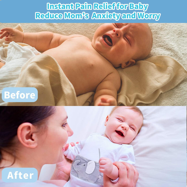 Baby Colic and Belly Gas Relief, Heated Tummy Wrap for Newborns Swaddling Belt