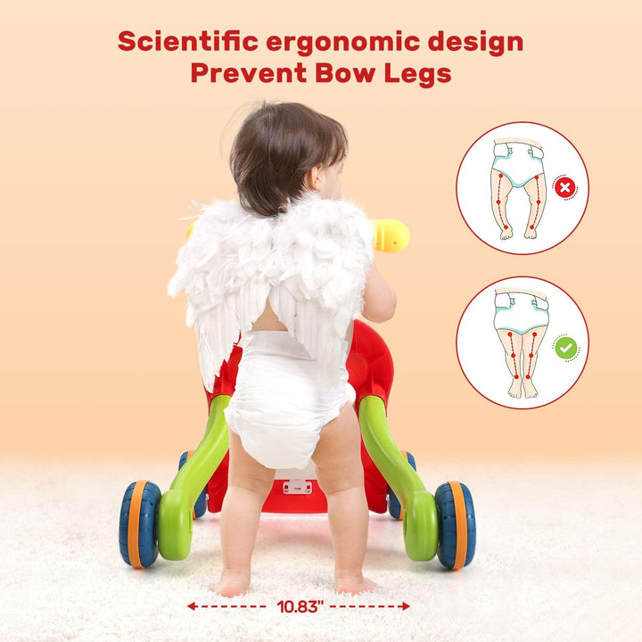 Sit-to-Stand Learning Walker, 2 in 1 Baby Walker, Early Educational Child Activity Center