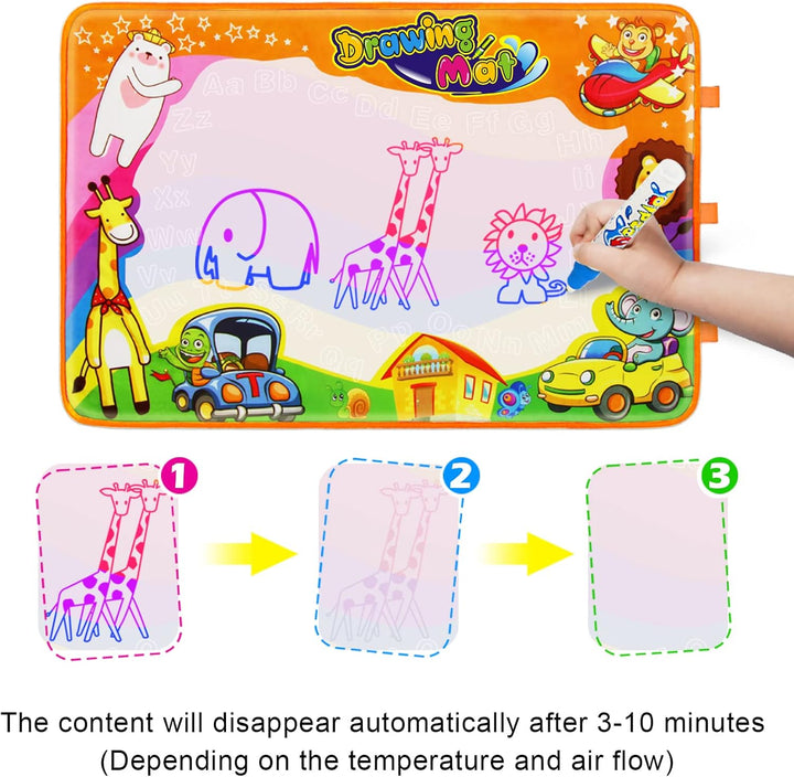 Mess Free Water Doodle Mat Painting Writing Coloring Educational Toy