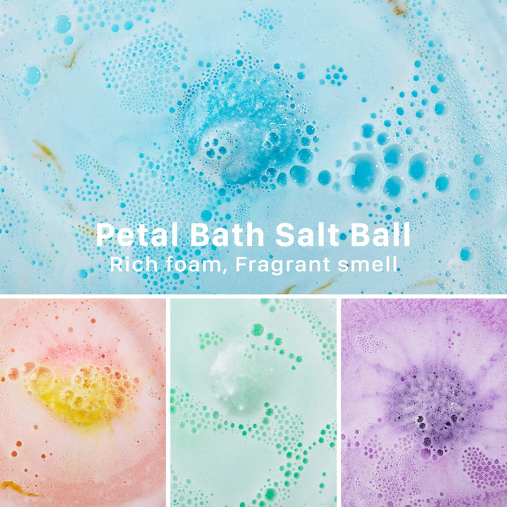 DOZZZ Bath Bombs Gift Set with Organic Essential Oils & Natural Dry Flowers Inside Fizzies Spa Bubble for Girlfriend Women Birthday Mothers Day Luxurious SPA 2.8oz x 12