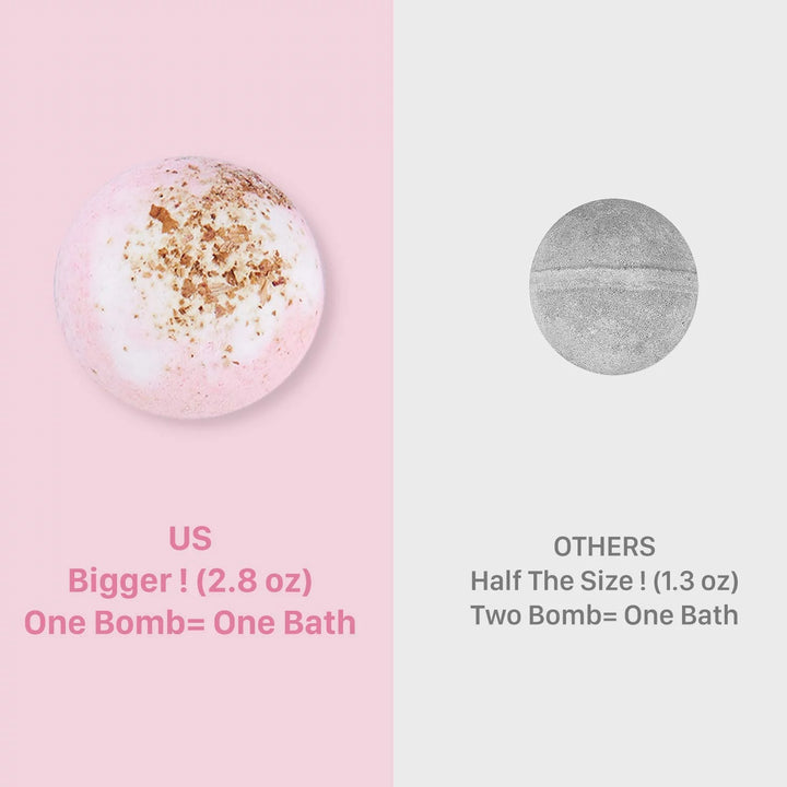 DOZZZ Bath Bombs Gift Set with Organic Essential Oils & Natural Dry Flowers Inside Fizzies Spa Bubble for Girlfriend Women Birthday Mothers Day Luxurious SPA 2.8oz x 12